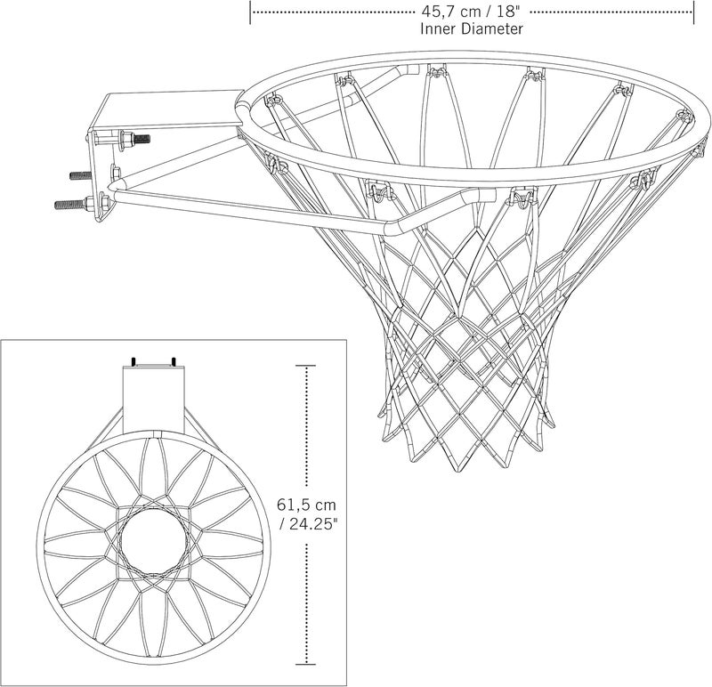 Lifetime Classic Basketball Rim, Will Not Fit Other Brands, 18 Inch, Orange - Image 5